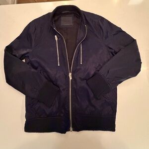 Zara Man dark blue bomber jacket -large